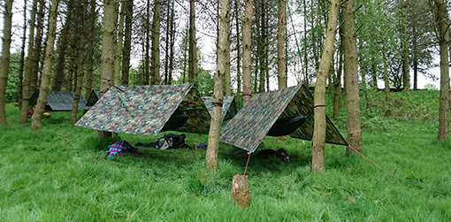 Camping
                      at Gradbach Scout Camp